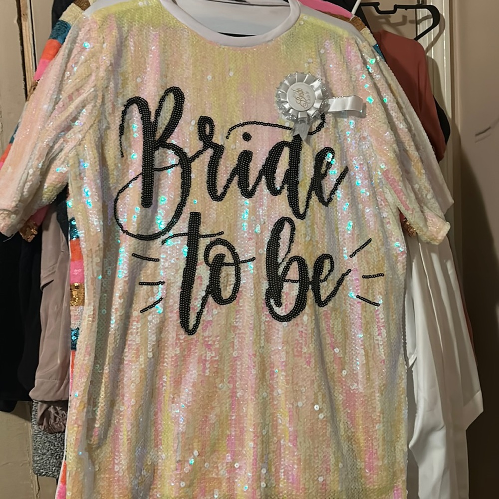 Bride to be sequin dress